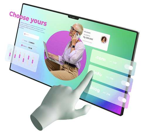 3d rendering website hosting concept 1